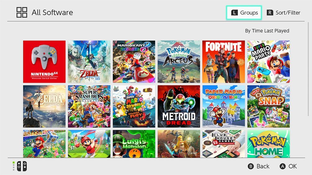 The Nintendo Switch finally has a folder system for storing games