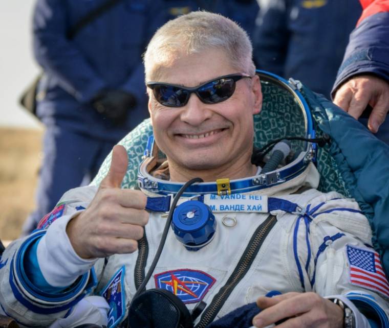 U.S. astronaut Mark Vande Hai lands the Soyuz MS-19 capsule near Jesuit in NASA / Bill INGALLS on March 30, 2022