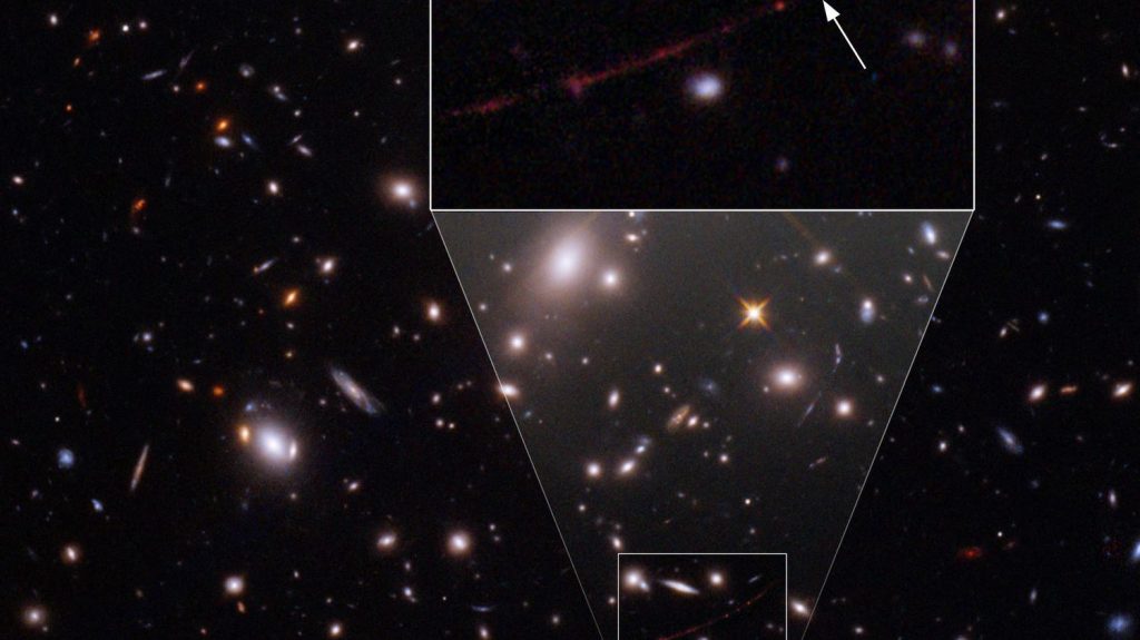 The Hubble Space Telescope detects the farthest star ever observed