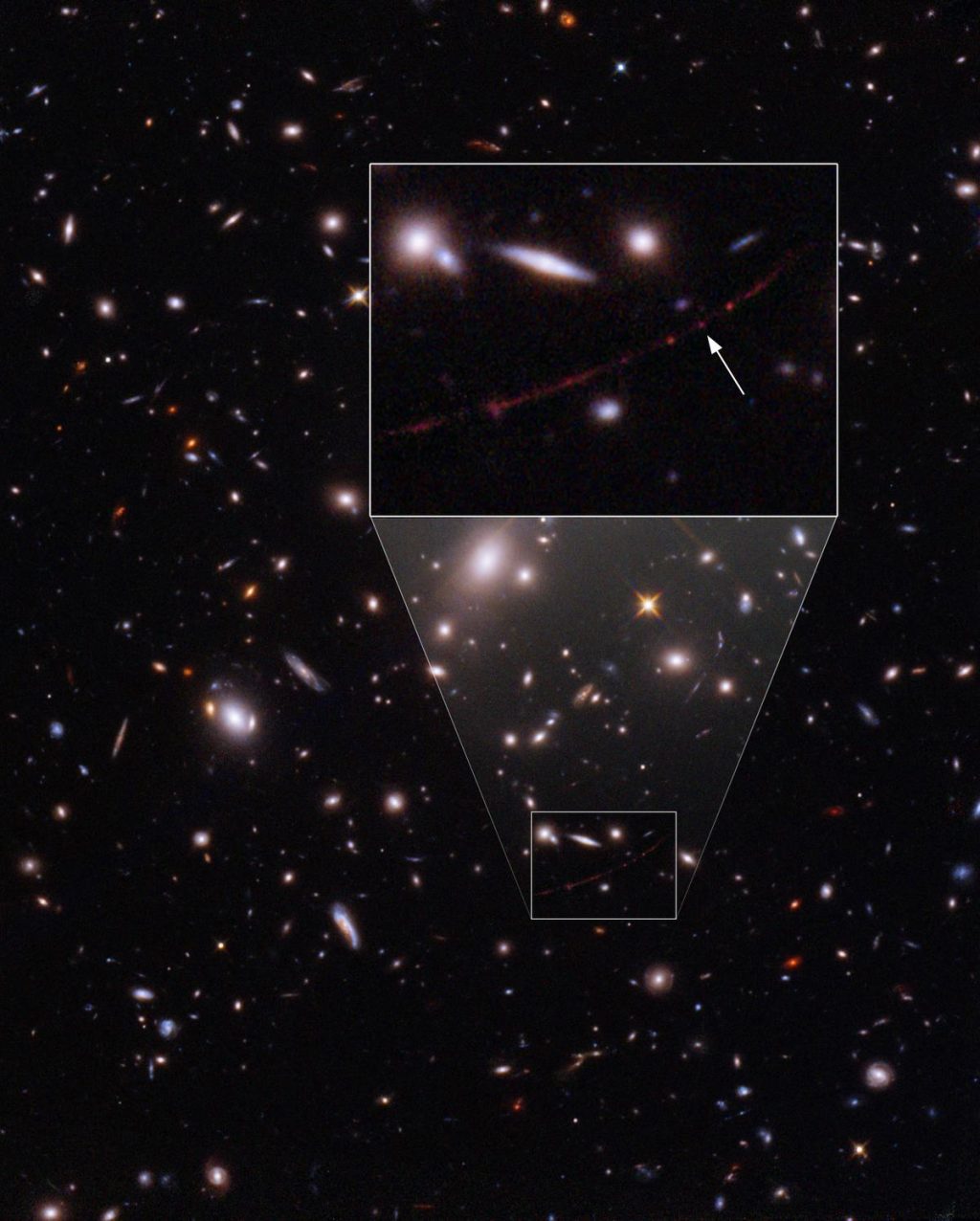 The Hubble Space Telescope detects the farthest star ever observed