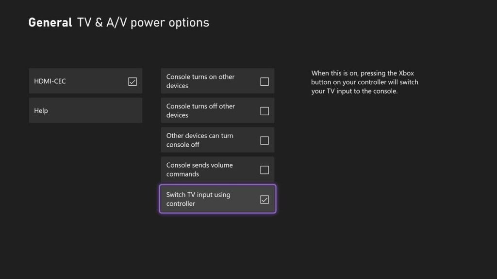 Xbox Update: Disable option and HDMI-CEC control for everyone!  |  Xbox One