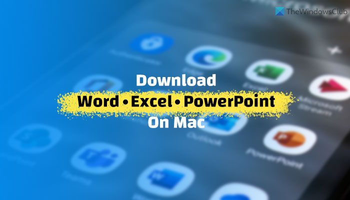 download word excel for mac