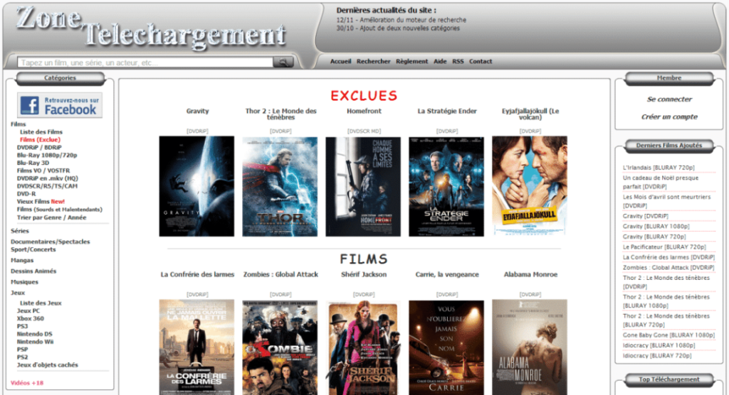 Two major French download / streaming sites are closing their doors