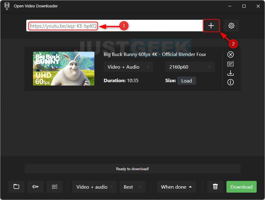 Download the video with Open Video Downloader