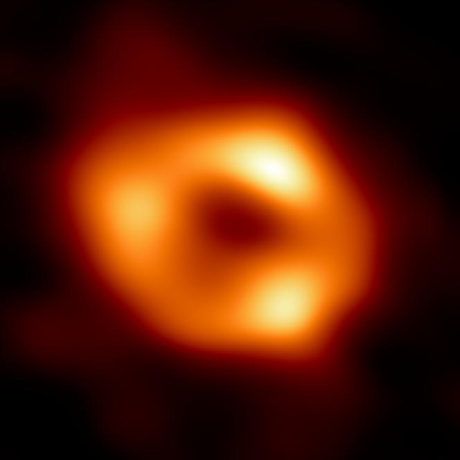Image of a black hole in the center of the Milky Way.