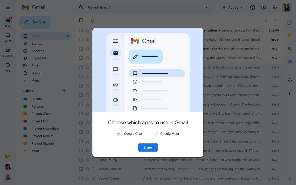 Gmail UI 2022 Internet Services