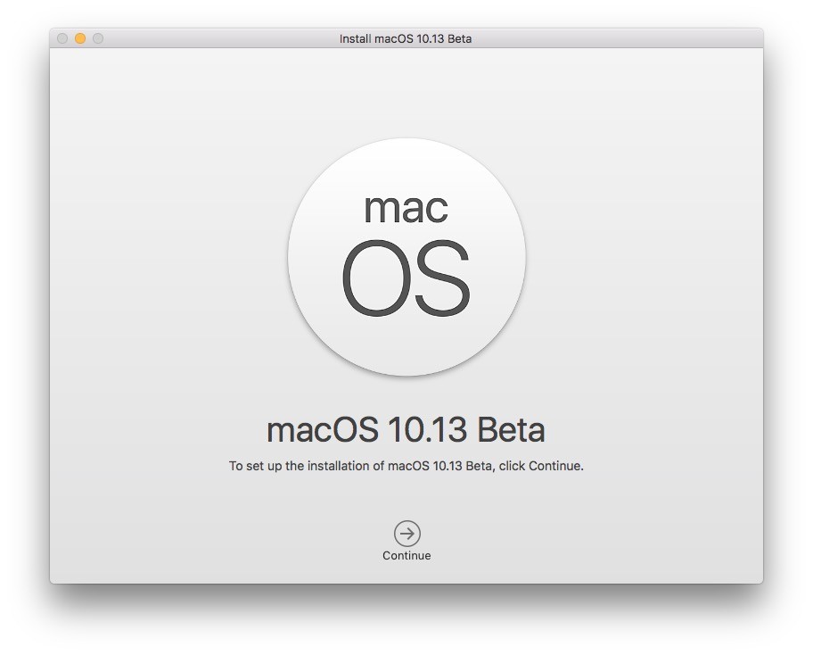 macOS High Sierra 10.13 Beta