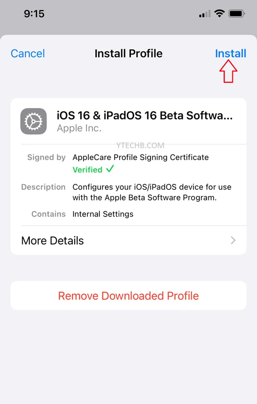 Install iOS 16 Public Beta