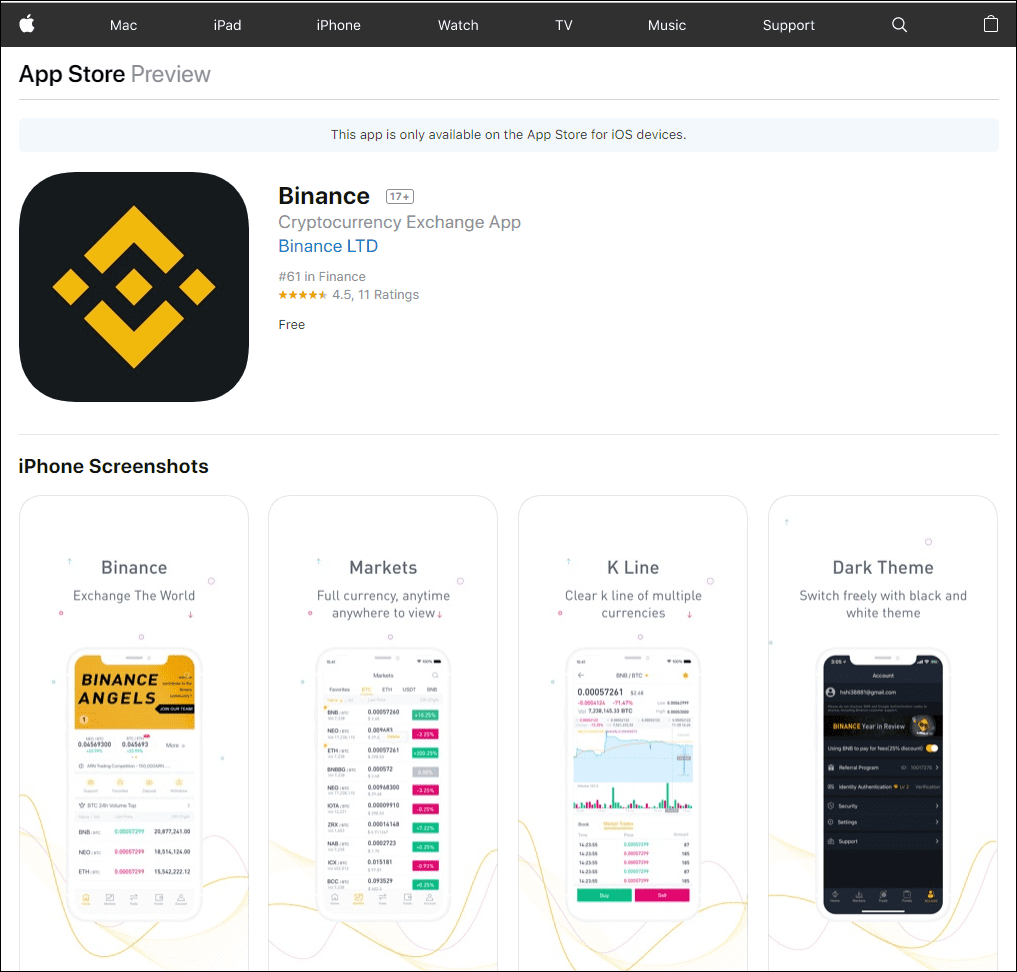 How to Download Binance iOS App Officially