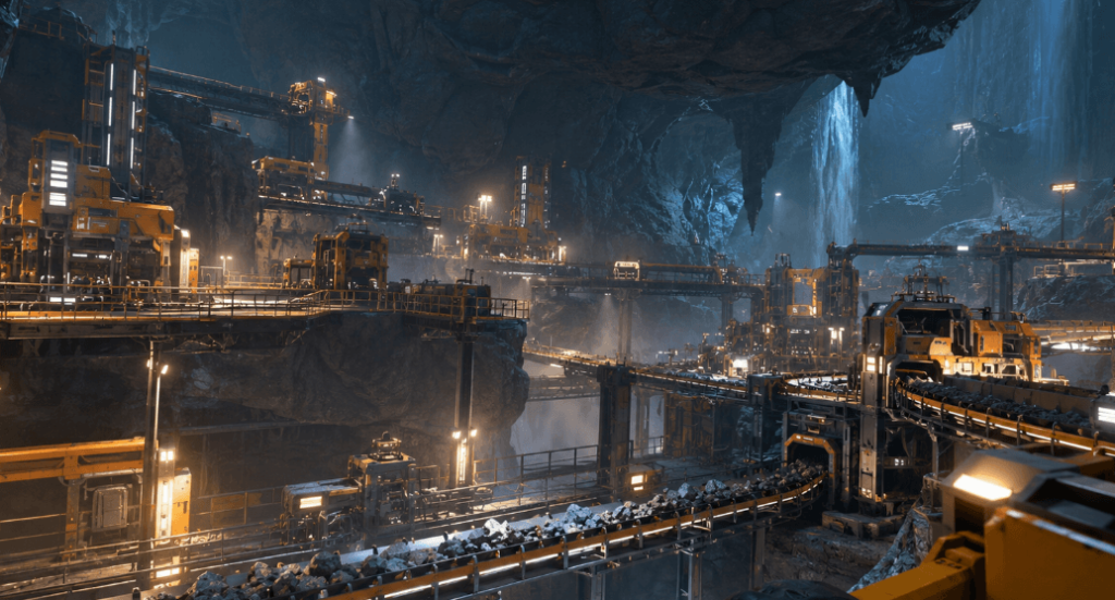 Satisfactory’s Core Values Expansion Takes Factory Building Underground With New Logistics